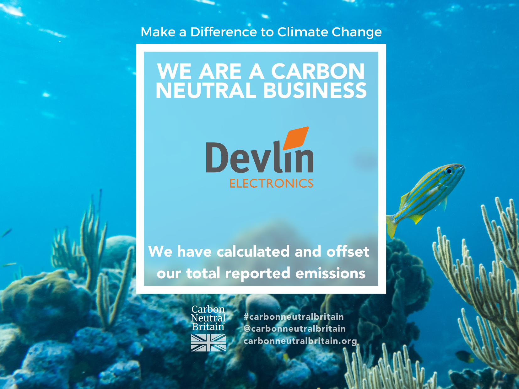 Devlin Electronics is Carbon Neutral